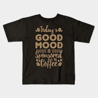 Coffee typography quotes Kids T-Shirt